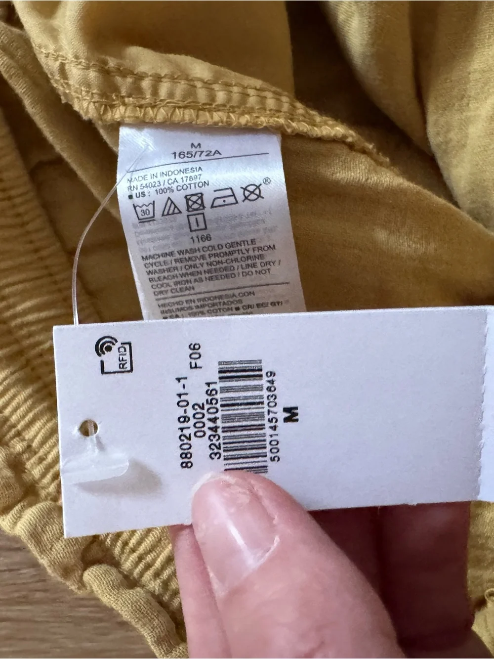 NWT Old Navy High Waisted Women’s Crinkle Gauze Barrel Ankle Pants - Mustard